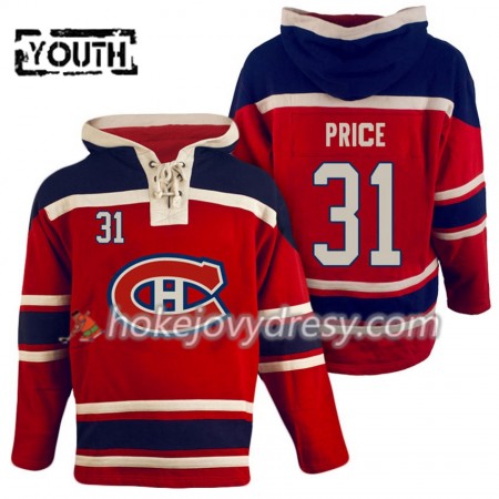 Montreal Canadiens Carey Price 31 Červená Sawyer Mikiny Hooded - Dětské